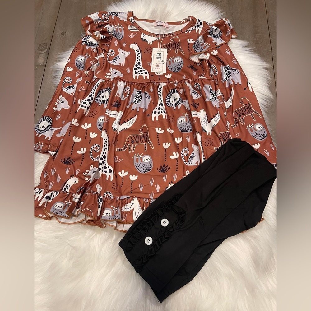 Zoo fun-2 piece girls pant set